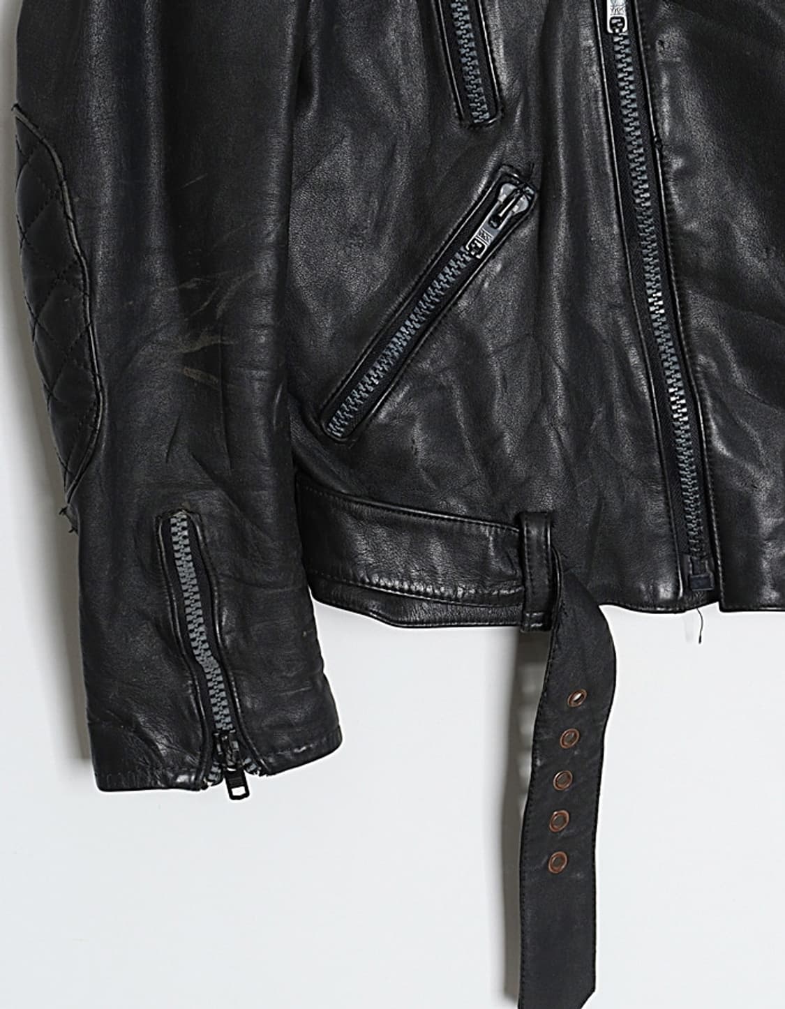 90's Top Rider Leather Rider Jacket 상품이미지4