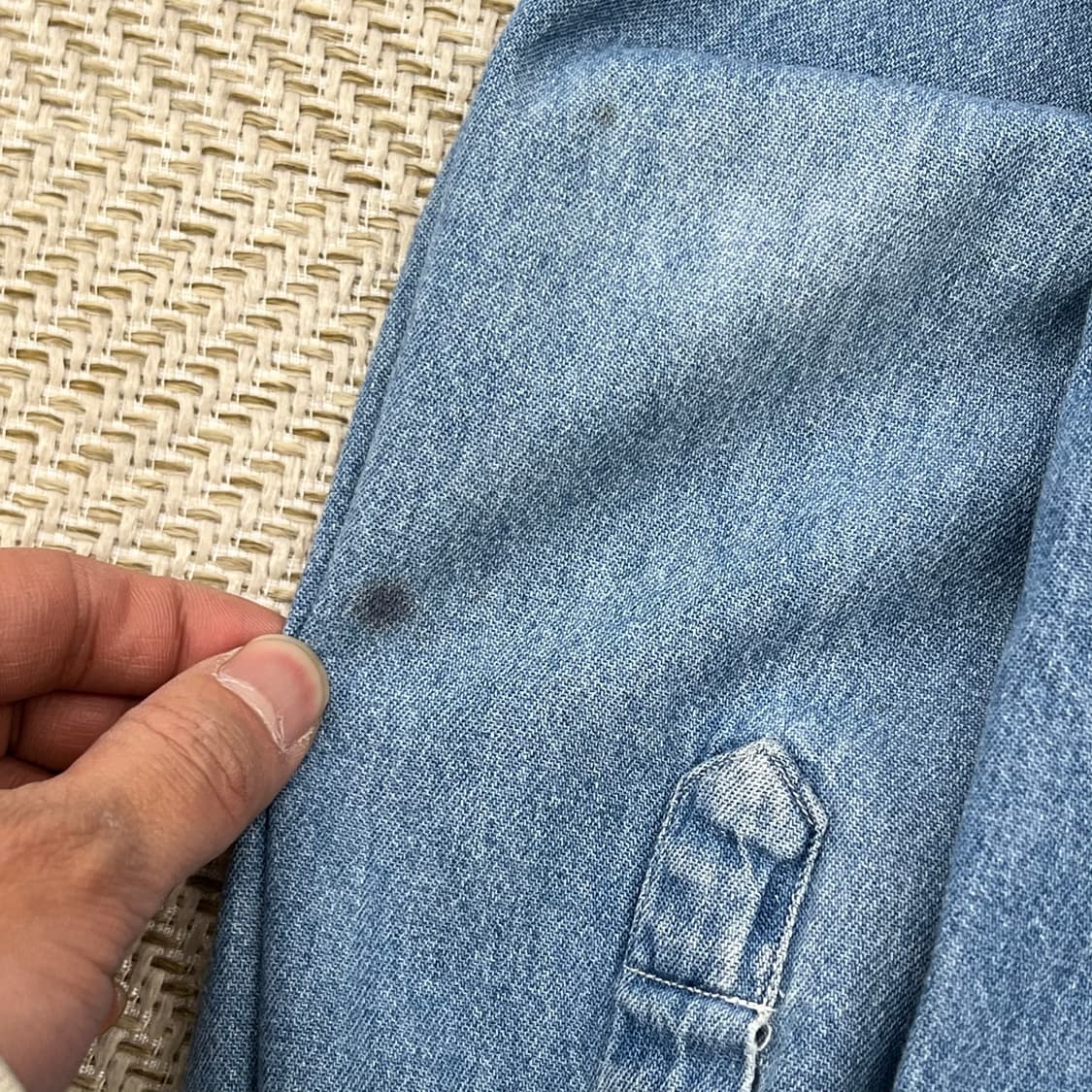 노티카 오버핏 데님 셔츠 r3142 상품이미지6