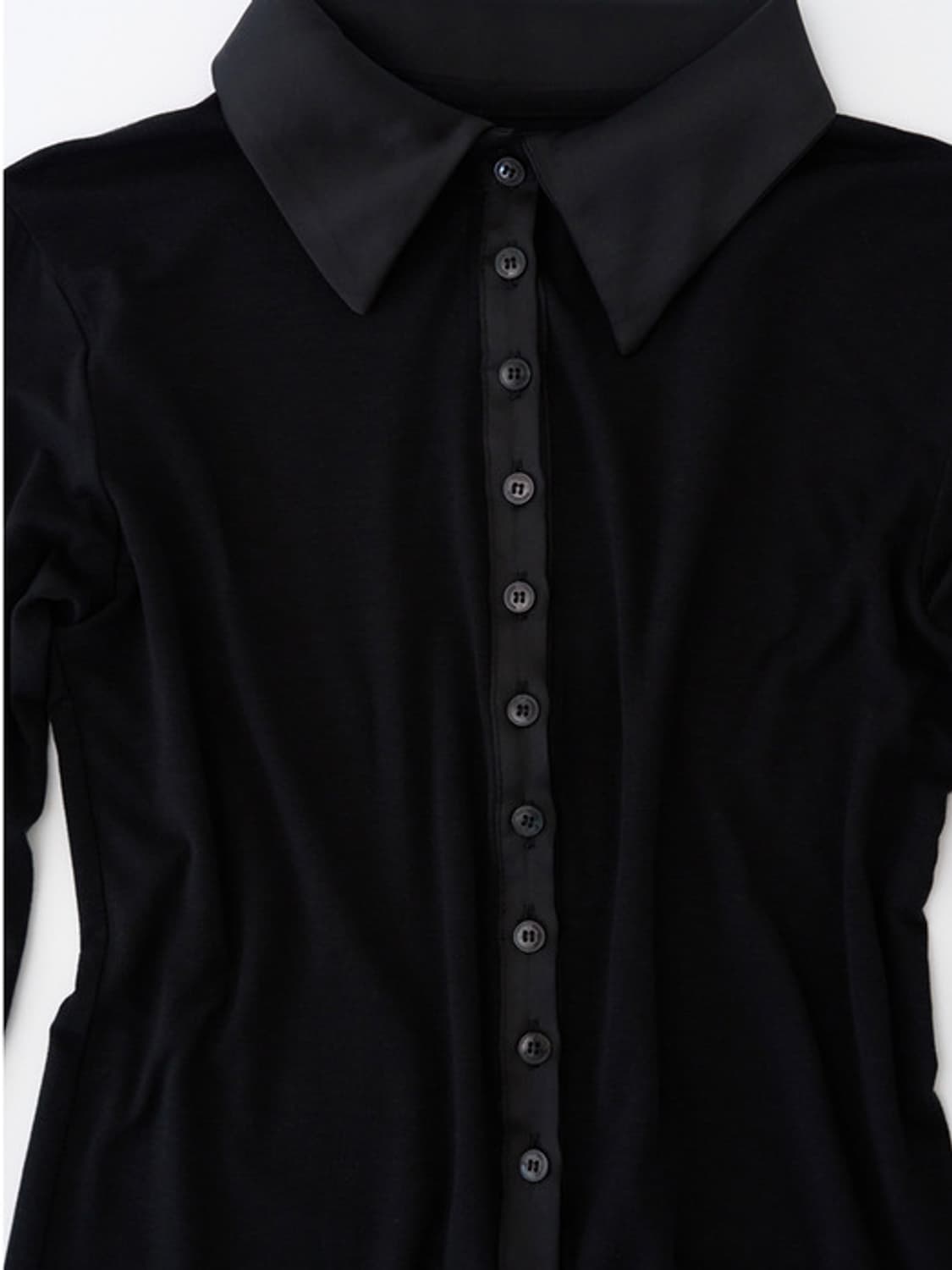 폴로 카라 져지 셔츠 (블랙) 상품이미지3