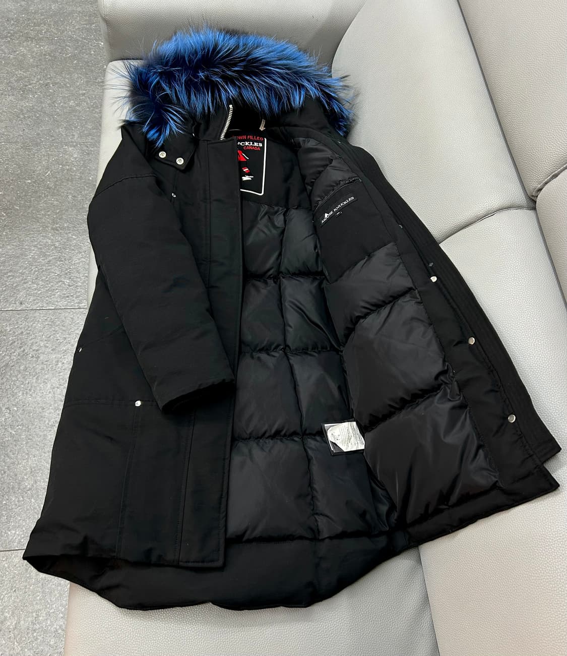무스너클 아이벡스 블랙 롱패딩(M) 상품이미지8