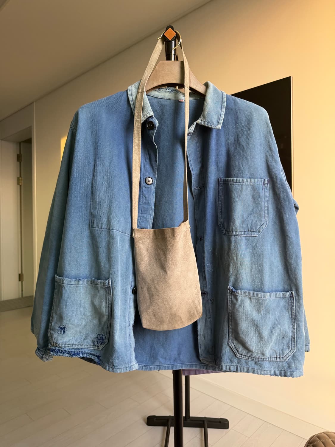 50s-70s 오리지널 프렌치 사시코 페이딩 워크자켓 상품이미지8