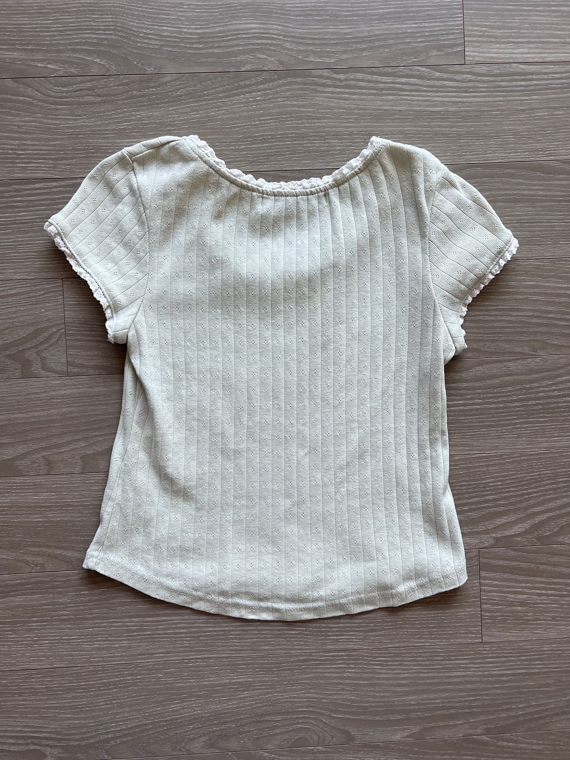 썸웨어버터 민트 티셔츠 Lace pendant scoop top 상품이미지3