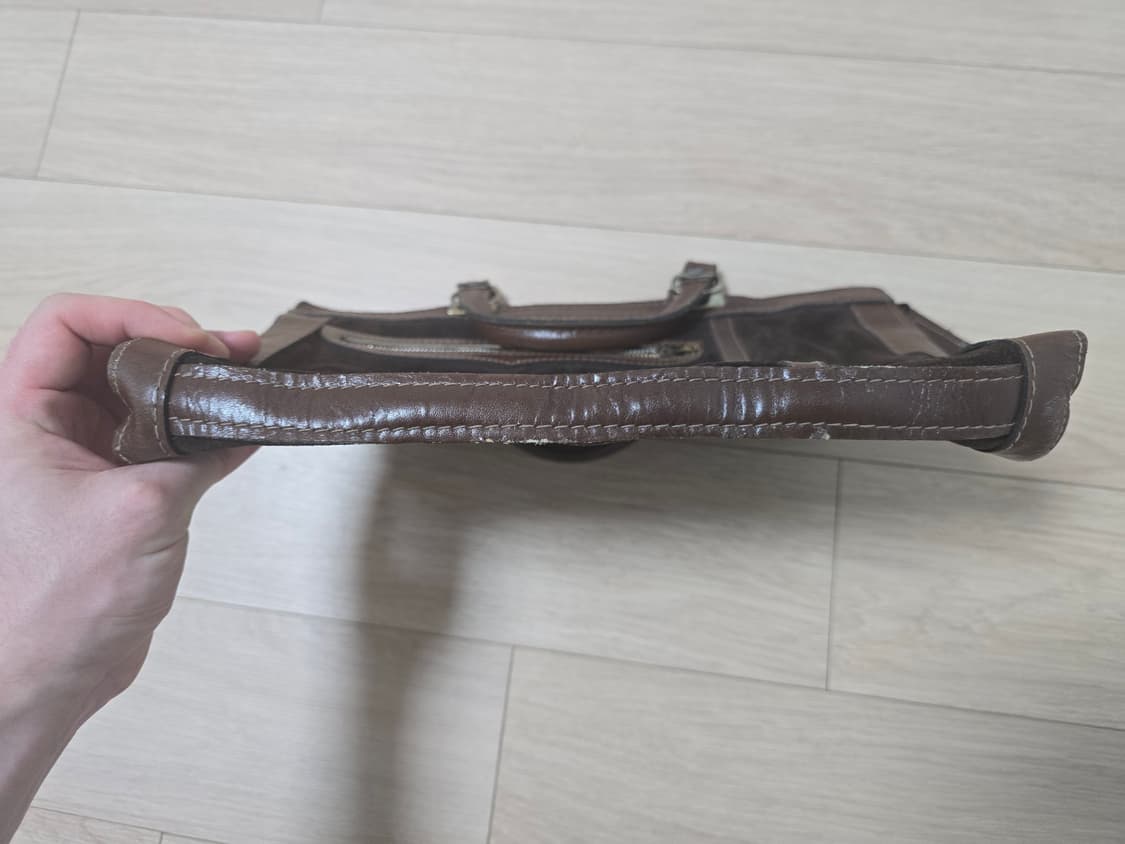 80s 빈티지 스웨이드 미니 핸드백 상품이미지3