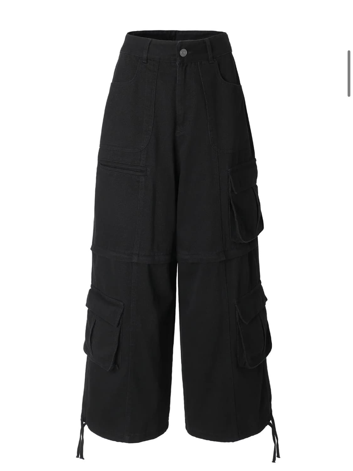 쓰리타임즈 모건 카고팬츠 블랙 S 상품이미지5