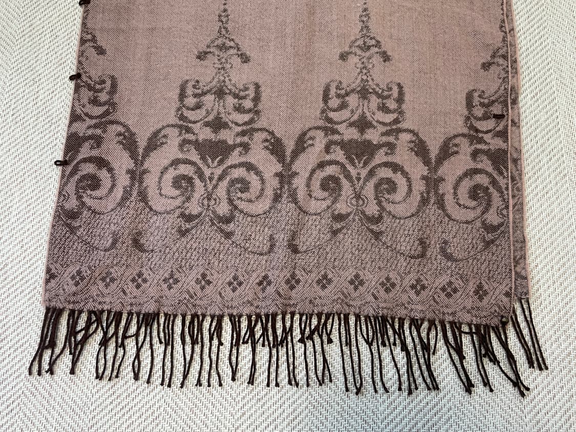 빈티지 오너먼트 자카드 직조 머플러 J03955 상품이미지3