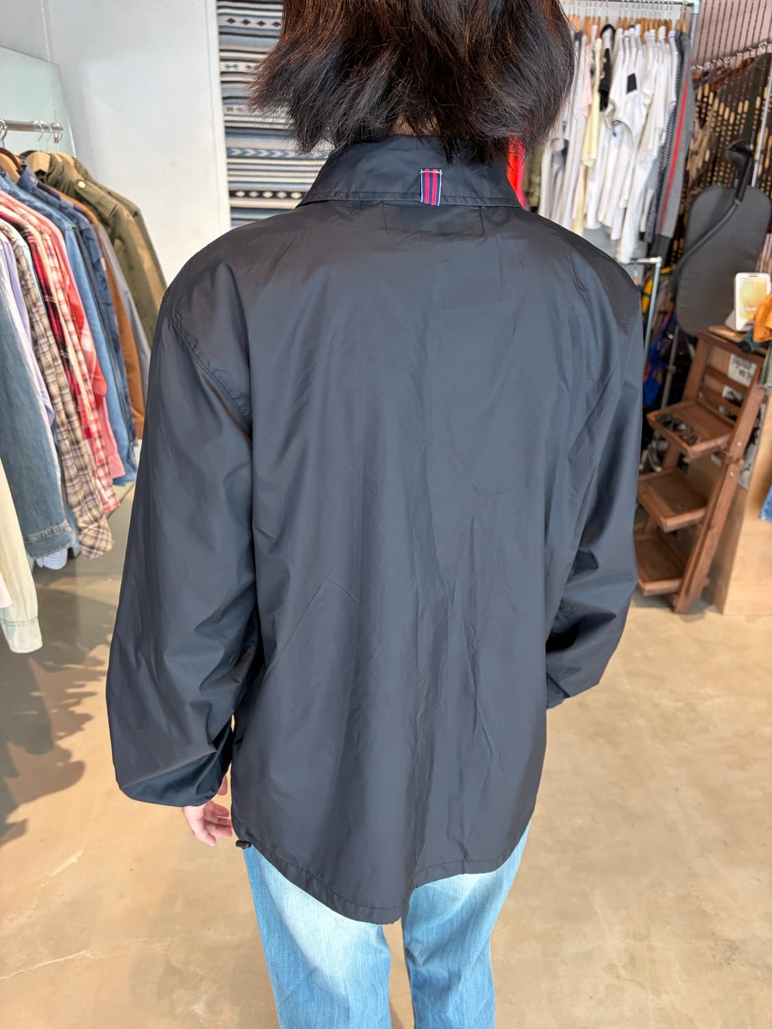 Lonsdale 체크 포켓 코치 자켓 M 상품이미지7