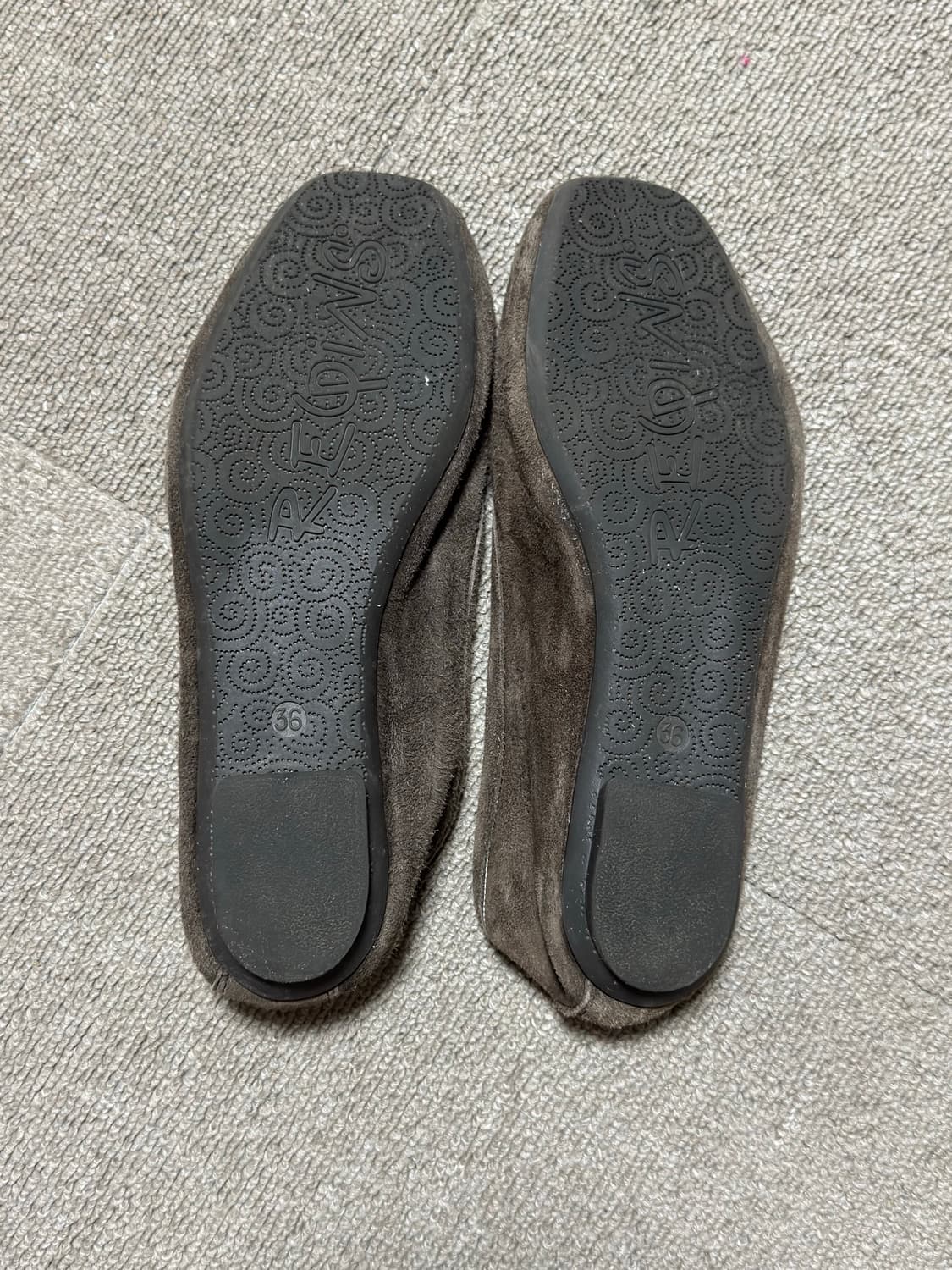 흐꺙 플랫슈즈 36 마론컬러 상품이미지4