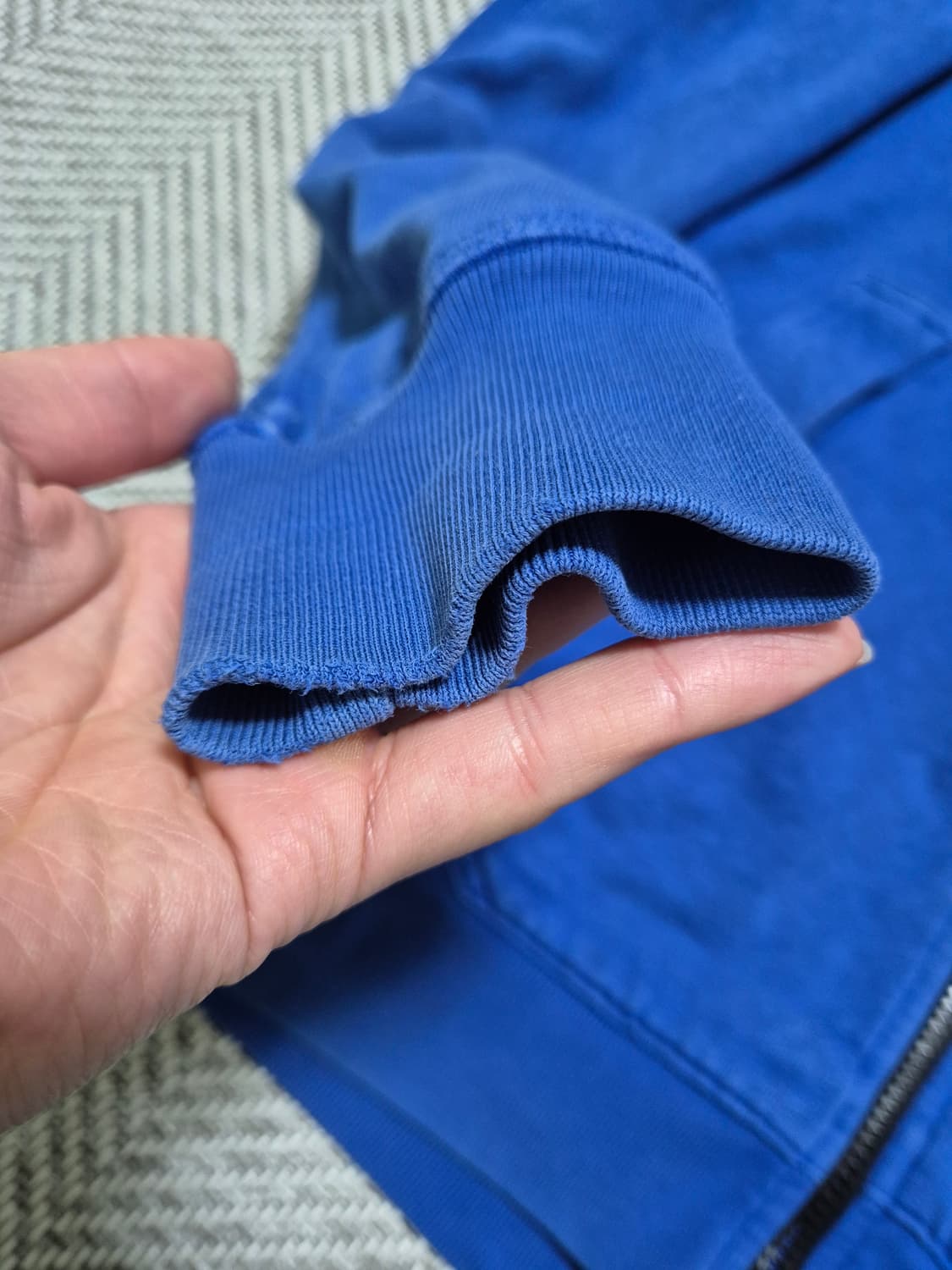 정품 스톤아일랜드 후드집업 95-M 파란색  상품이미지2