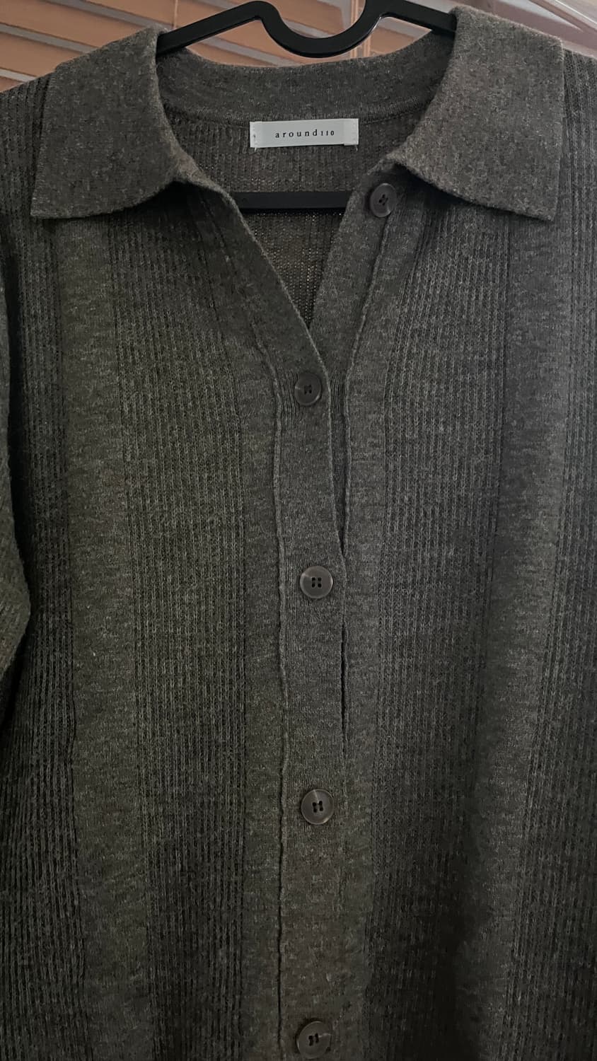 르메르핏 헤링본 카키브라운팬츠,브라운니트 셋업 (울,캐시 혼방)빈티지 상품이미지5