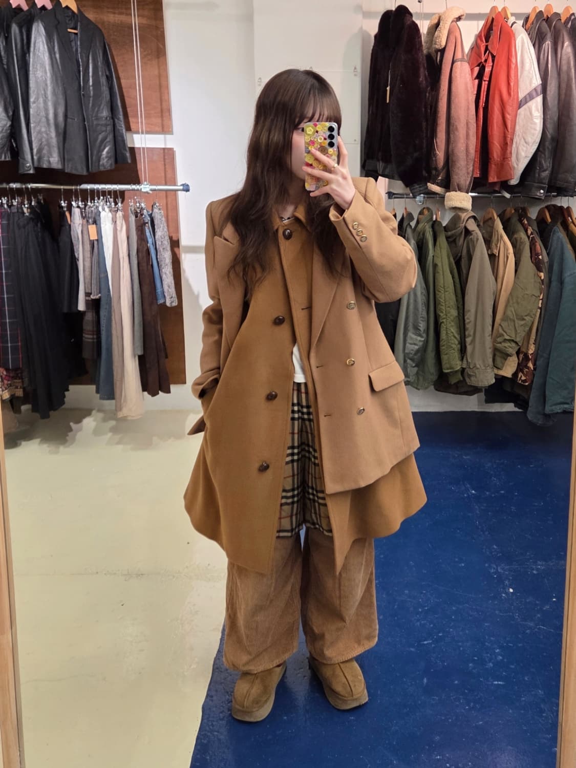 Burberrys 버버리 캐시미어 혼방 우드버튼 코트 상품이미지1