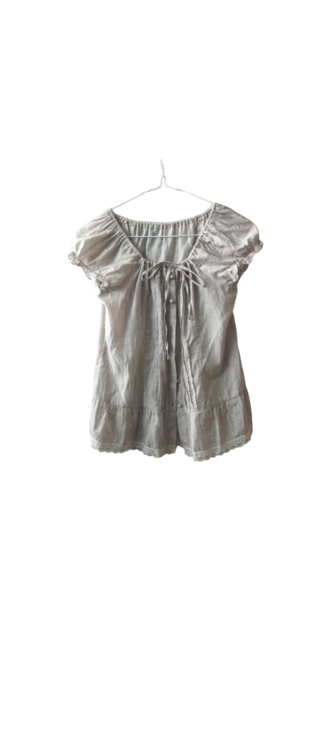 일본 빈티지 레이스 블라우스 상품이미지2