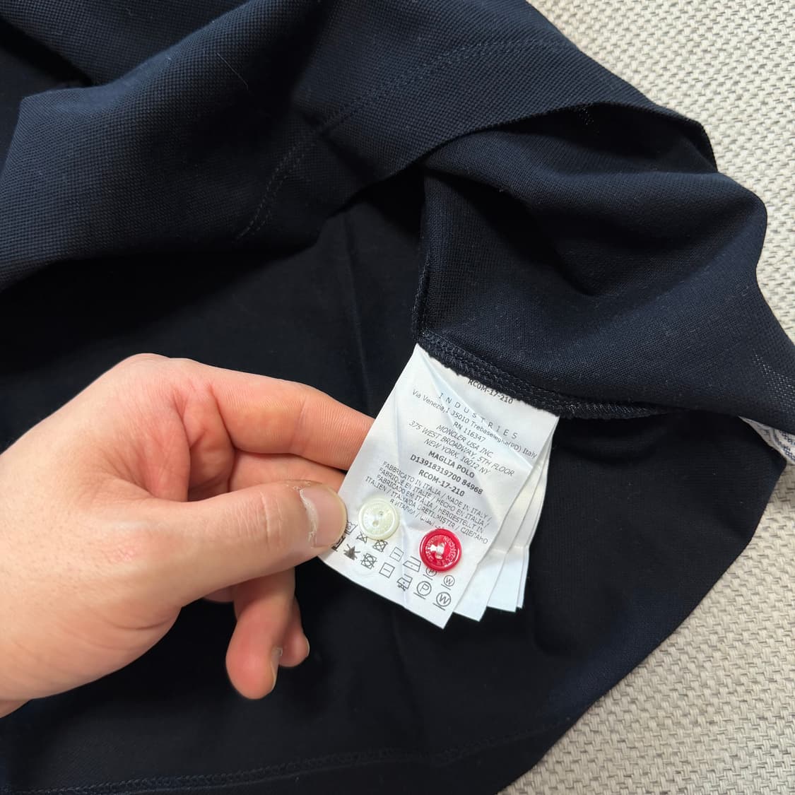 몽클레어 감마블루 삼색 폴로 반팔티 상품이미지5