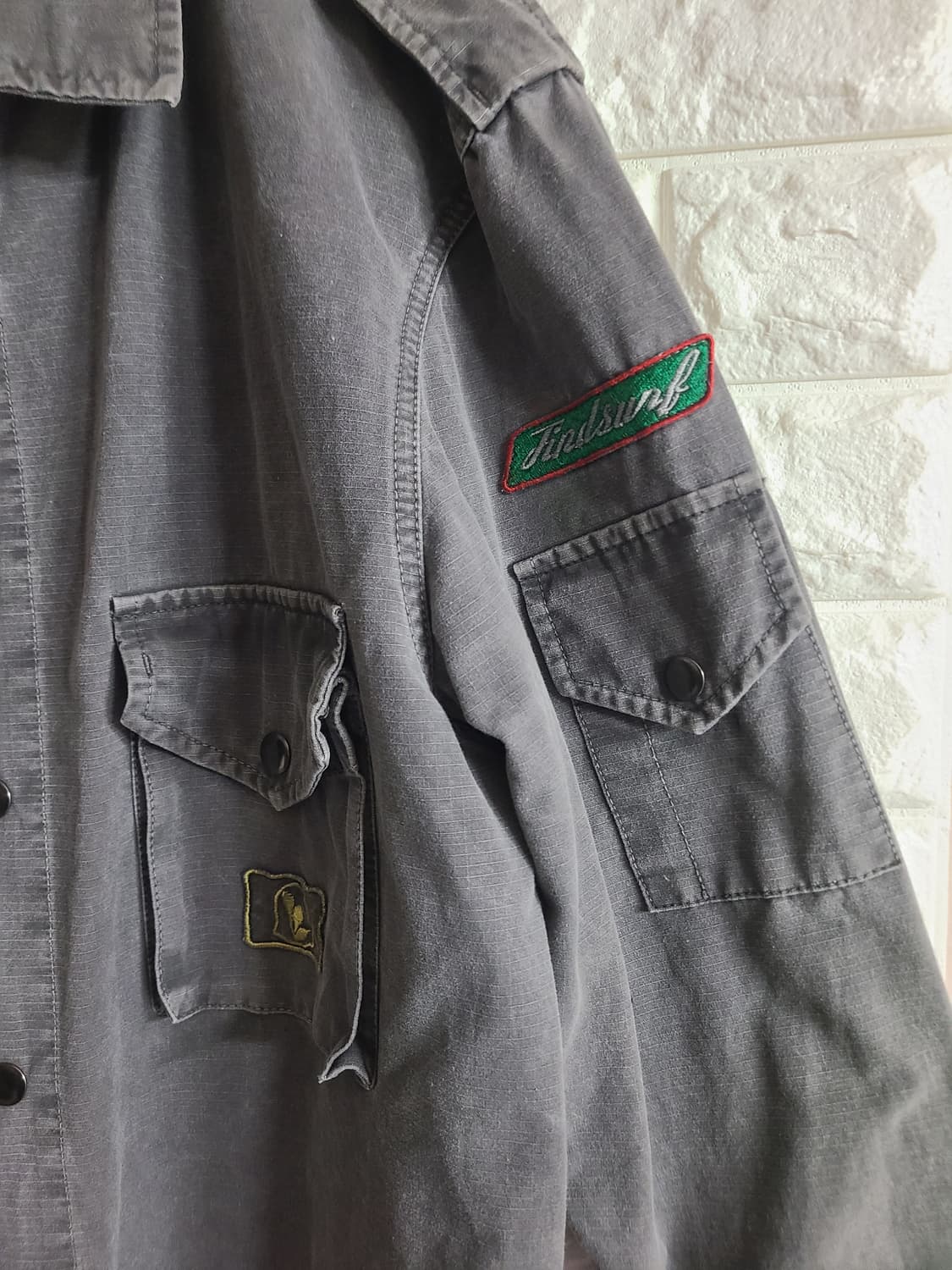 밀리터리 스타일 셔츠 남방(라지) 상품이미지2