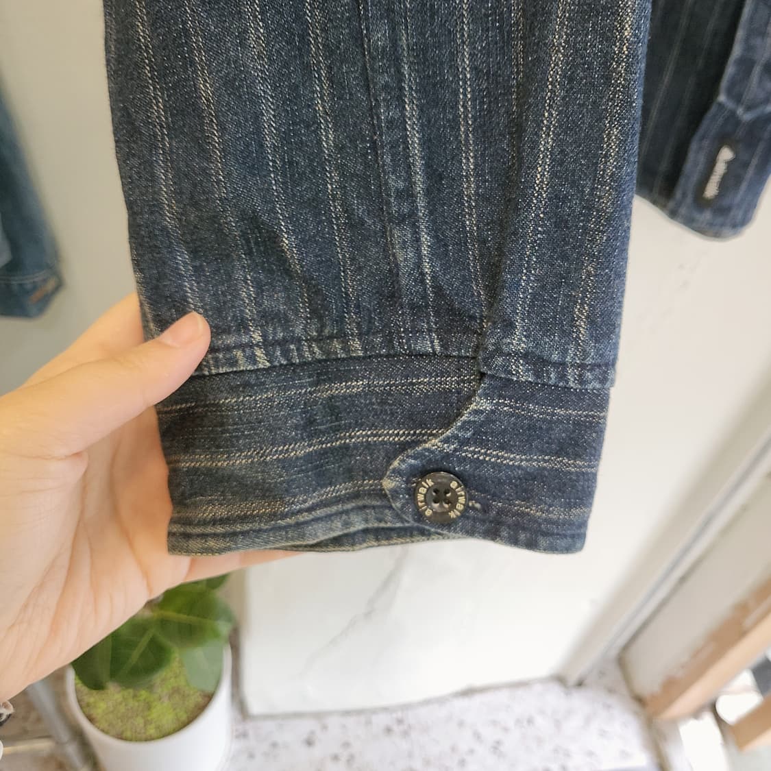 에어워크 재팬 빈티지 데님워크셔츠 셔켓 M사이즈 상품이미지4