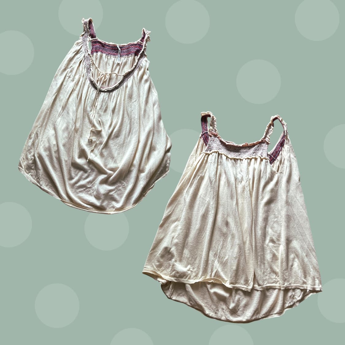 모리걸 빈티지 보헤미안 패턴 레이어드 원피스 상품이미지4