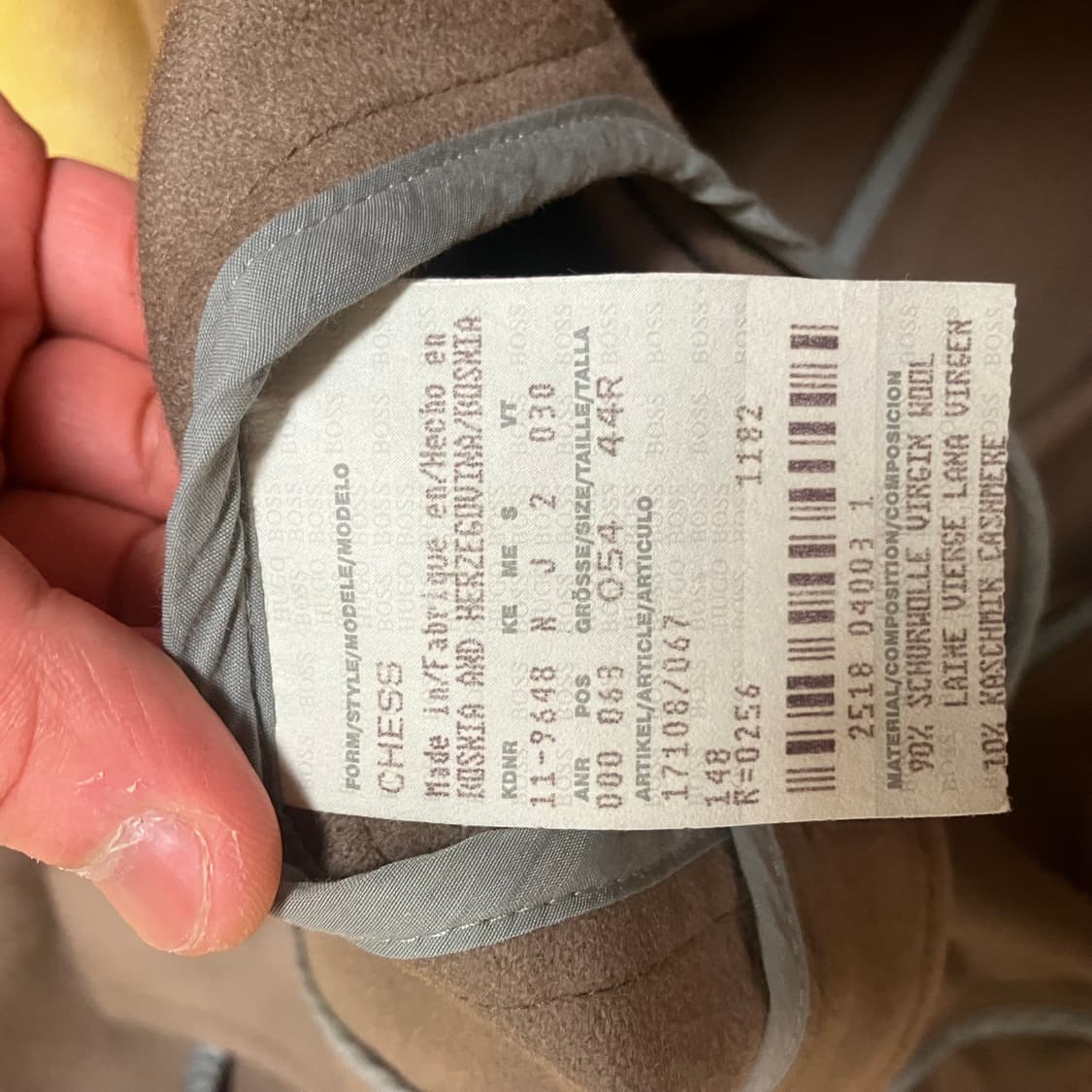 휴고보스 울 캐시미어 자켓 xl 상품이미지6