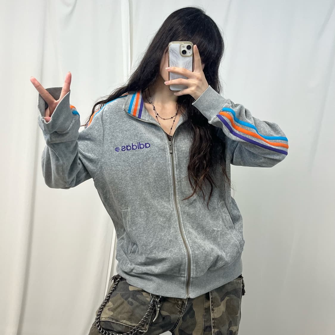 Adidas grey Japan edition velvet jersey 상품이미지2