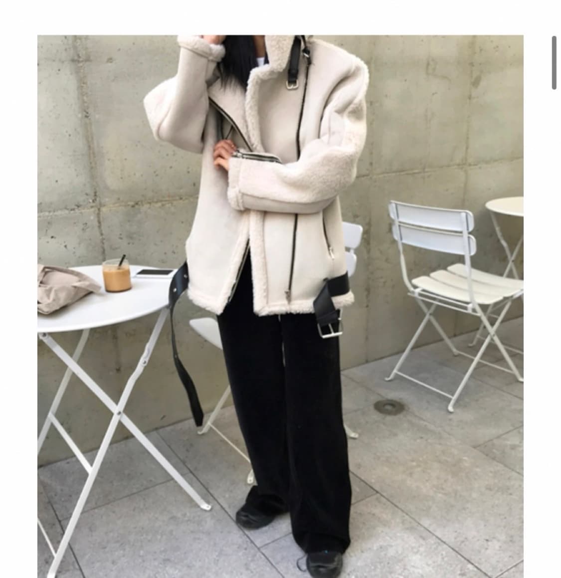 블랑 무스탕 양털 자켓 상품이미지8