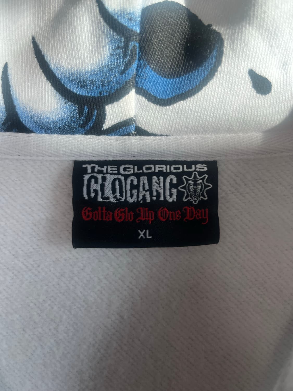 글로갱 후디 XL 정품 (glo skull zip hoodie blue) 상품이미지3