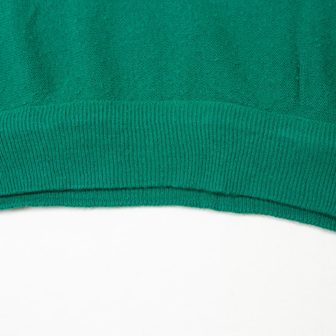 80s IZOD 라코스테 아크릴 V넥 니트 딥 그린 상품이미지5