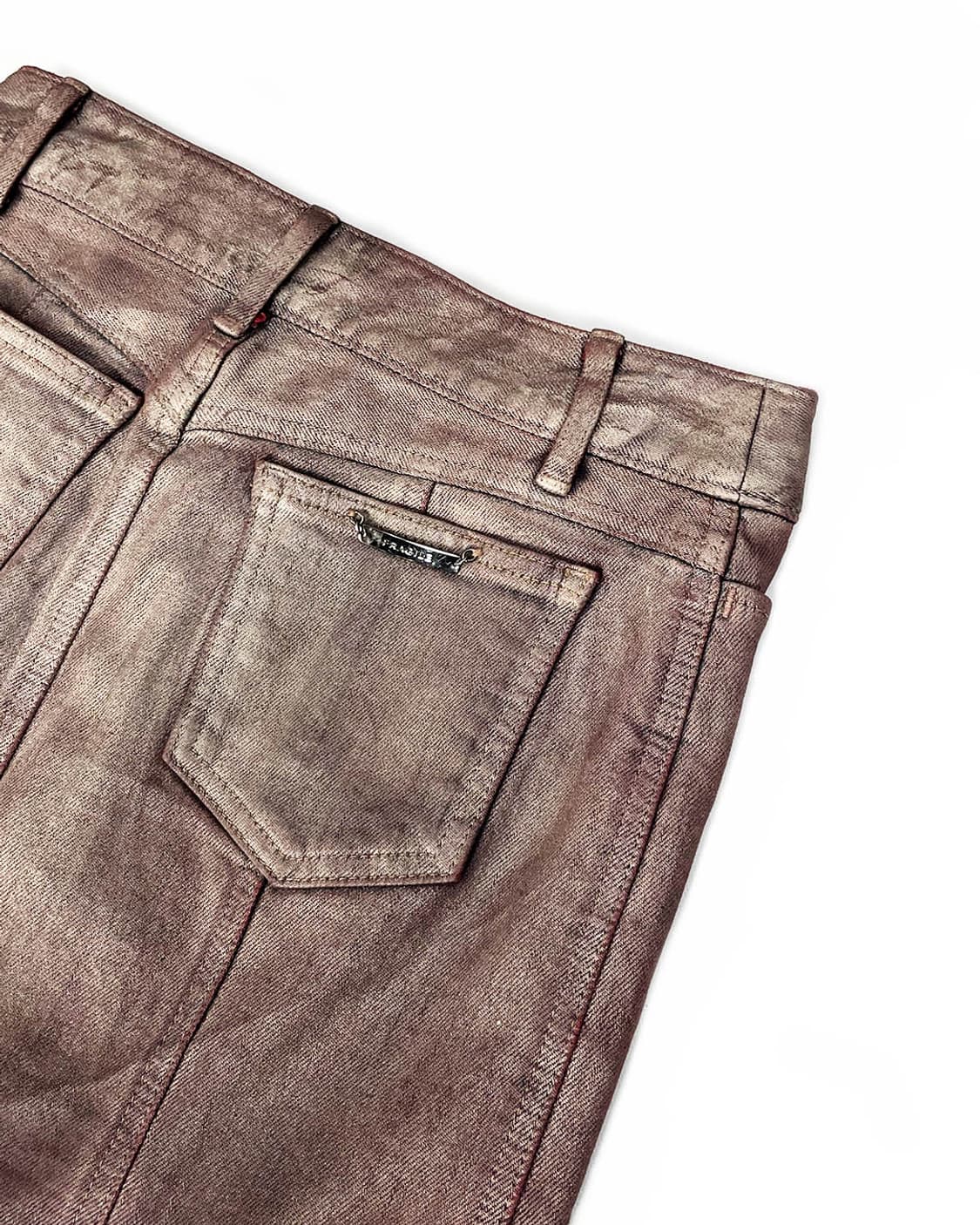 vintage 메탈릭 코팅 스커트 상품이미지3