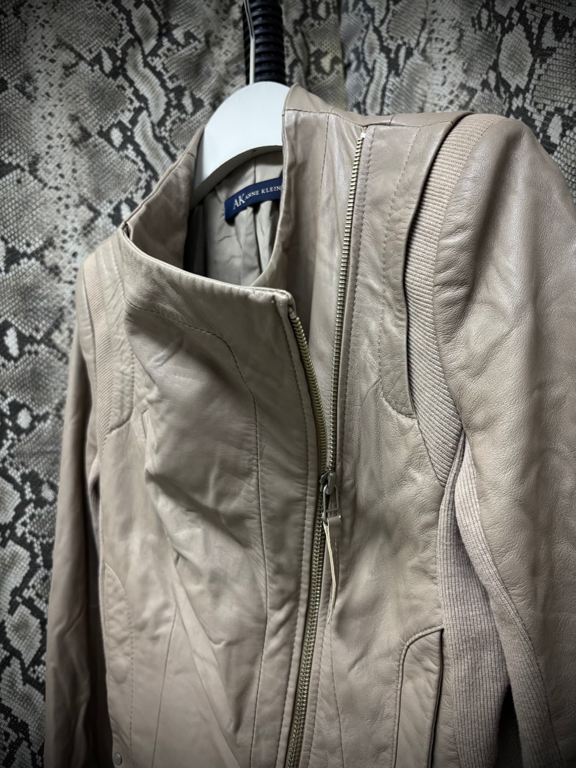  Anne Klein Draped Utility SheepSkin Lea 상품이미지9