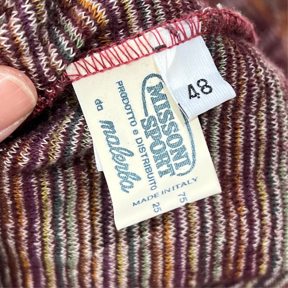 미쏘니 체크 케이블 니트 s08942 상품이미지6