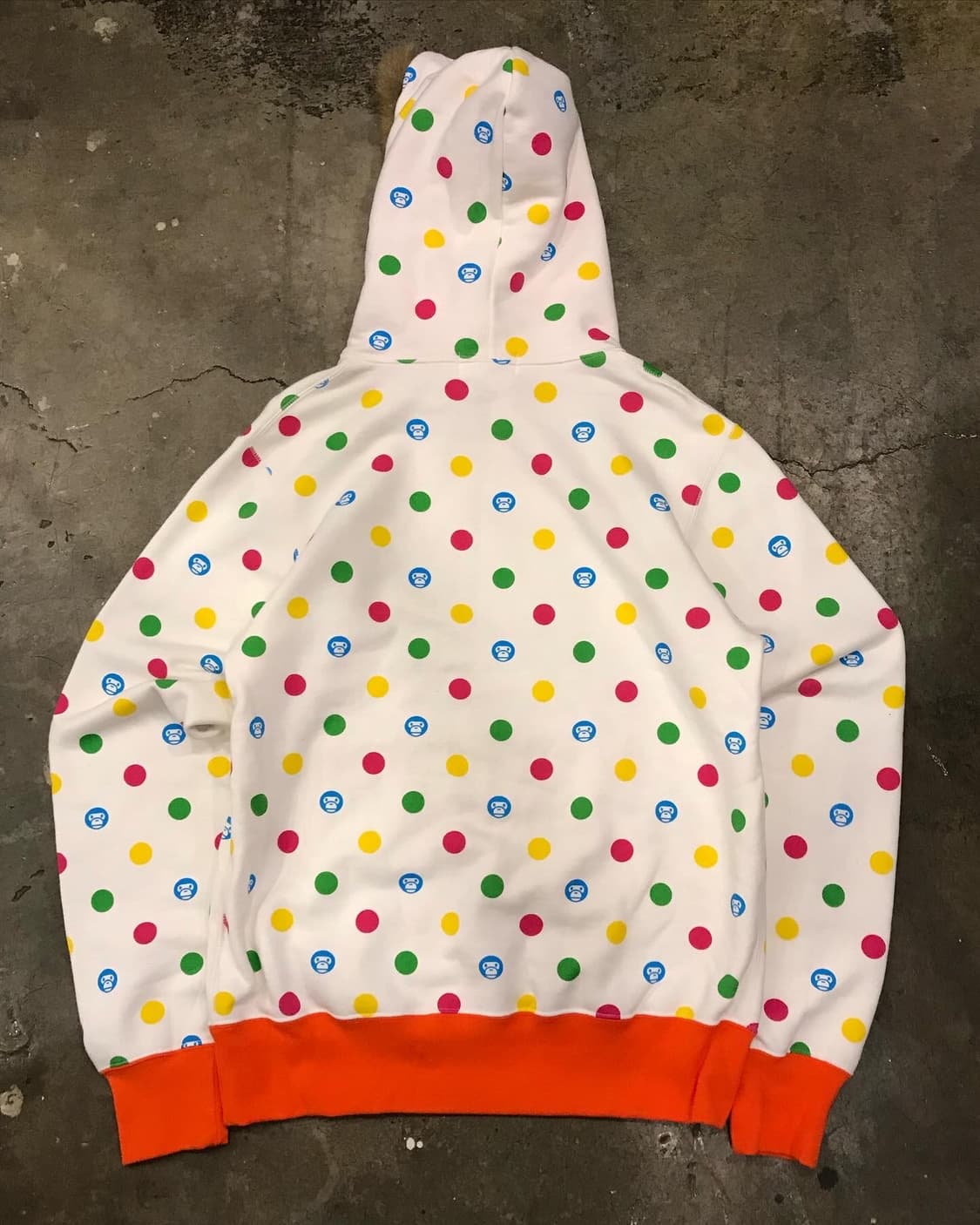 Bape BabyMilo Polka Dots Fur Hoodie 상품이미지8