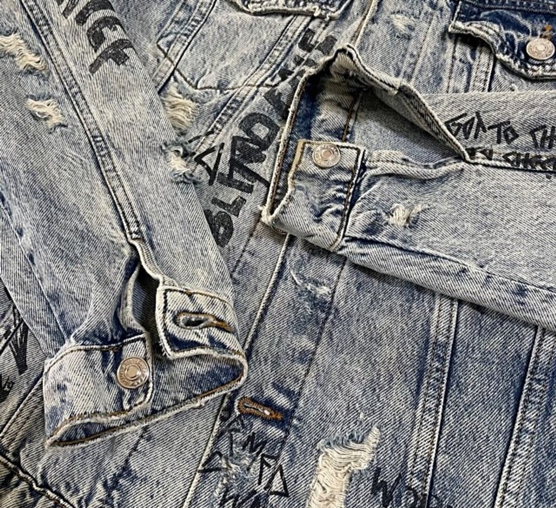 자라 데님 트러커 자켓 105/XL 상품이미지3