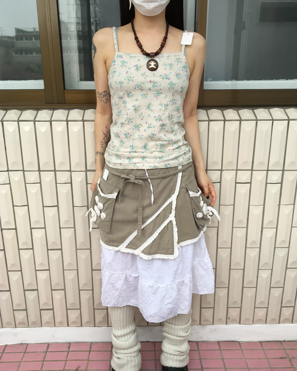 Flower pattern sleeveless 상품이미지4