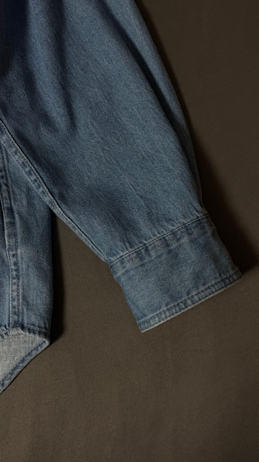 L) 유니클로 데님오버셔츠 상품이미지3
