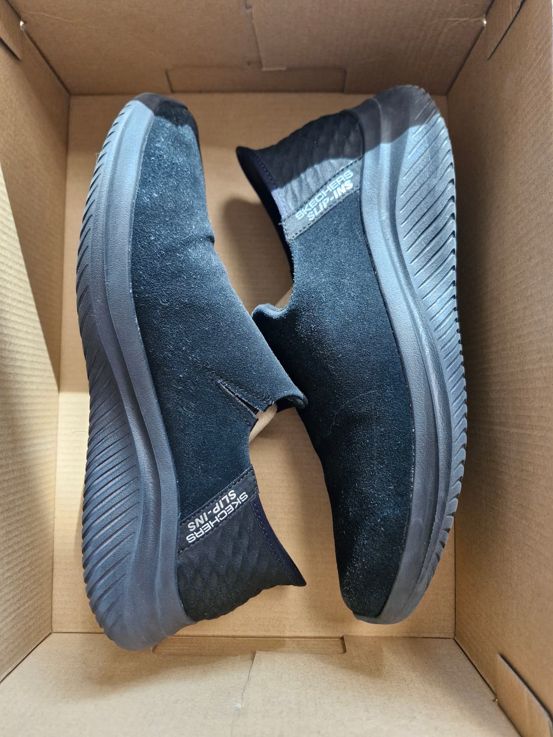 스케쳐스 소가죽 스웨이드 고워크 255mm 상품이미지1