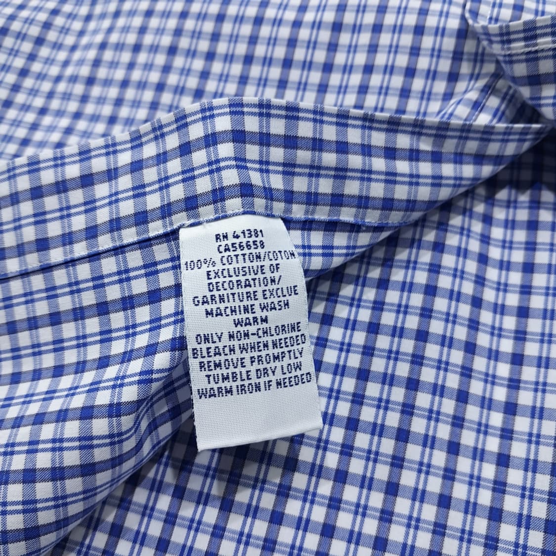 CL254 2XLT 폴로 00s 코튼 스몰 타탄체크 버튼다운 셔츠 남방 상품이미지5