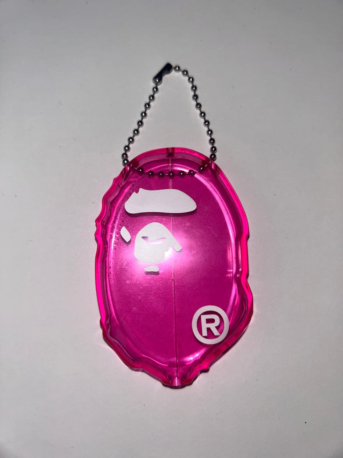 베이프 헤드 코인 케이스 키링 핑크 상품이미지1