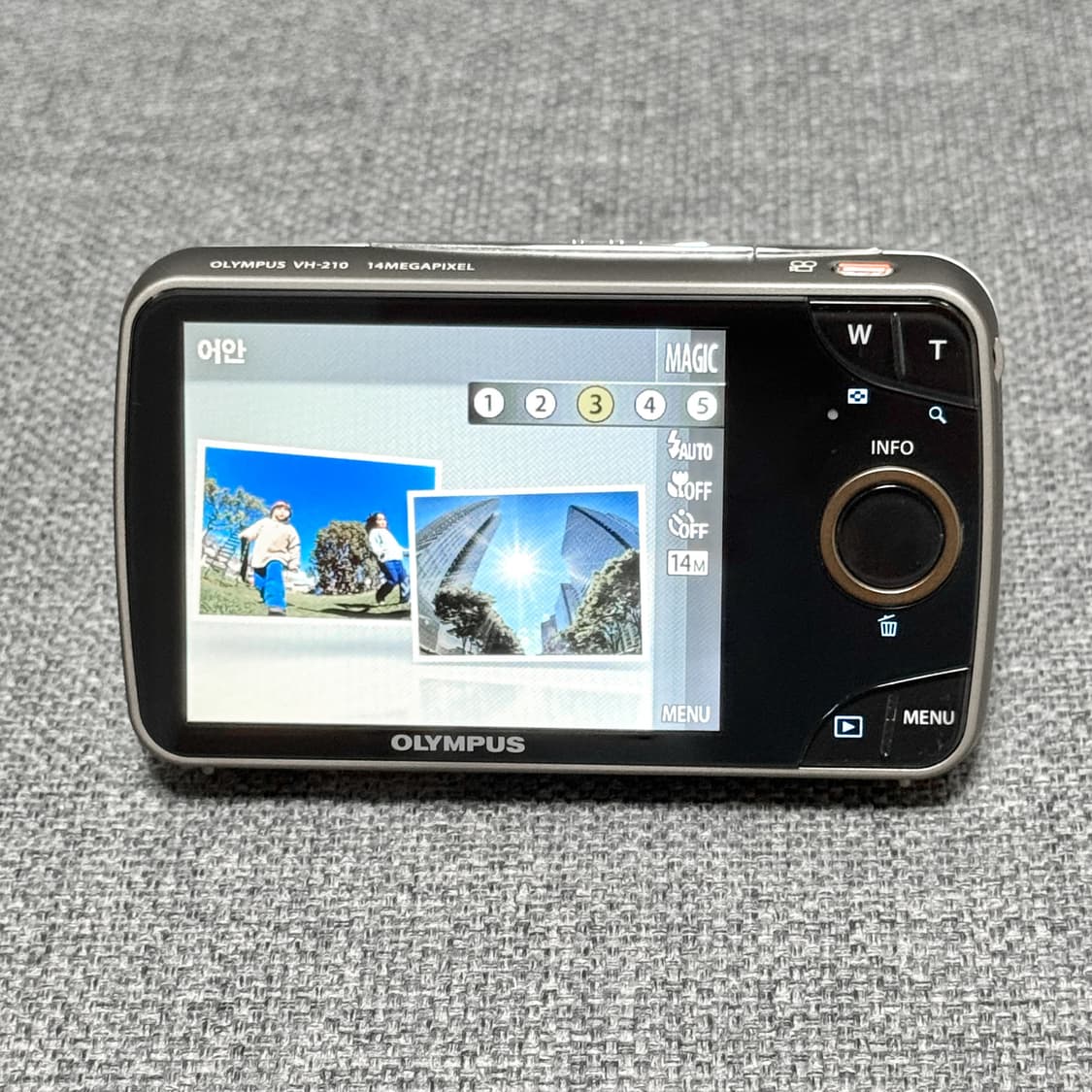 올림푸스 VH-210 화이트 풀박스 빈티지디카 상품이미지6