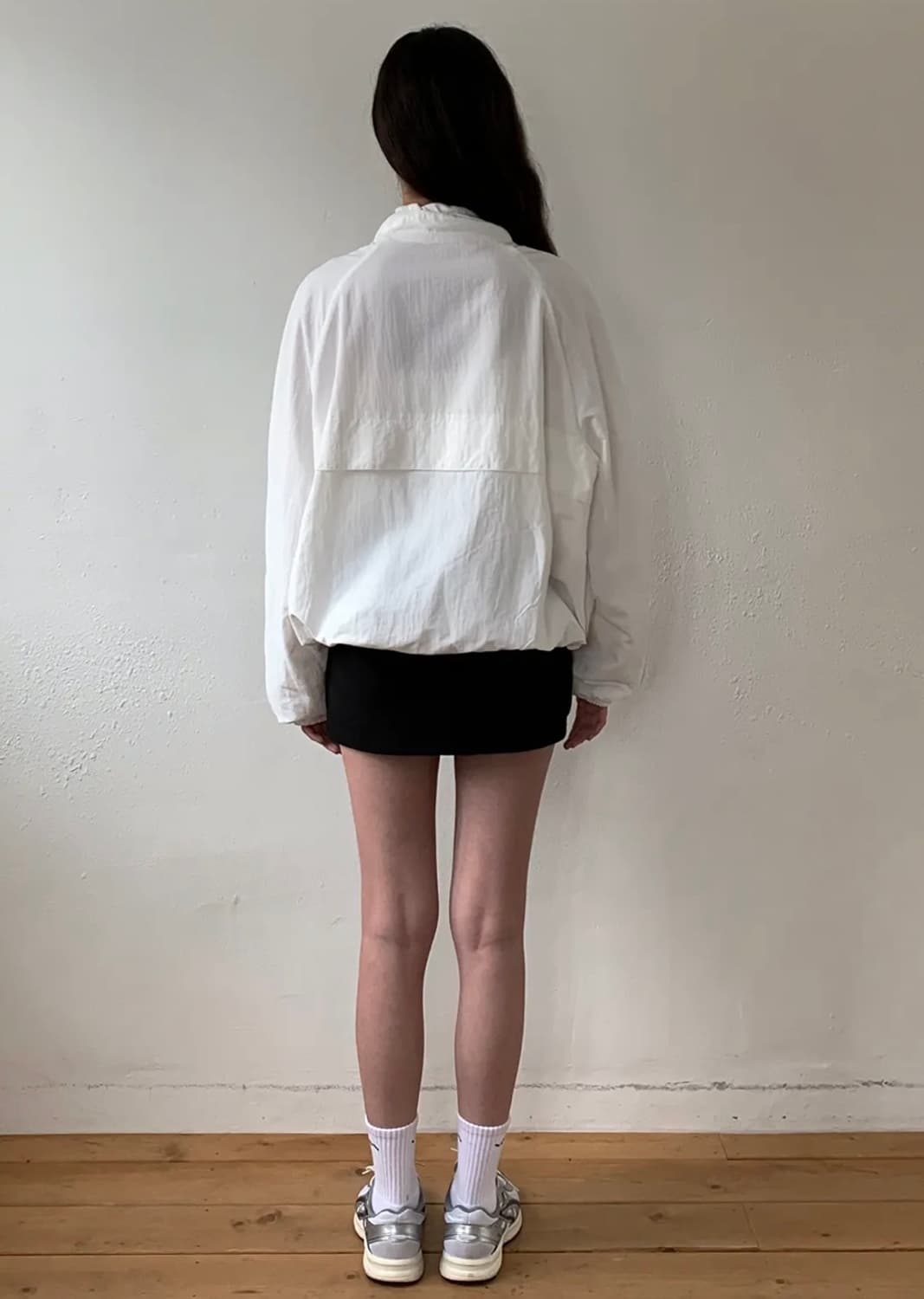 (새상품)인지액티브 나일론 윈드브레이커 화이트 상품이미지5