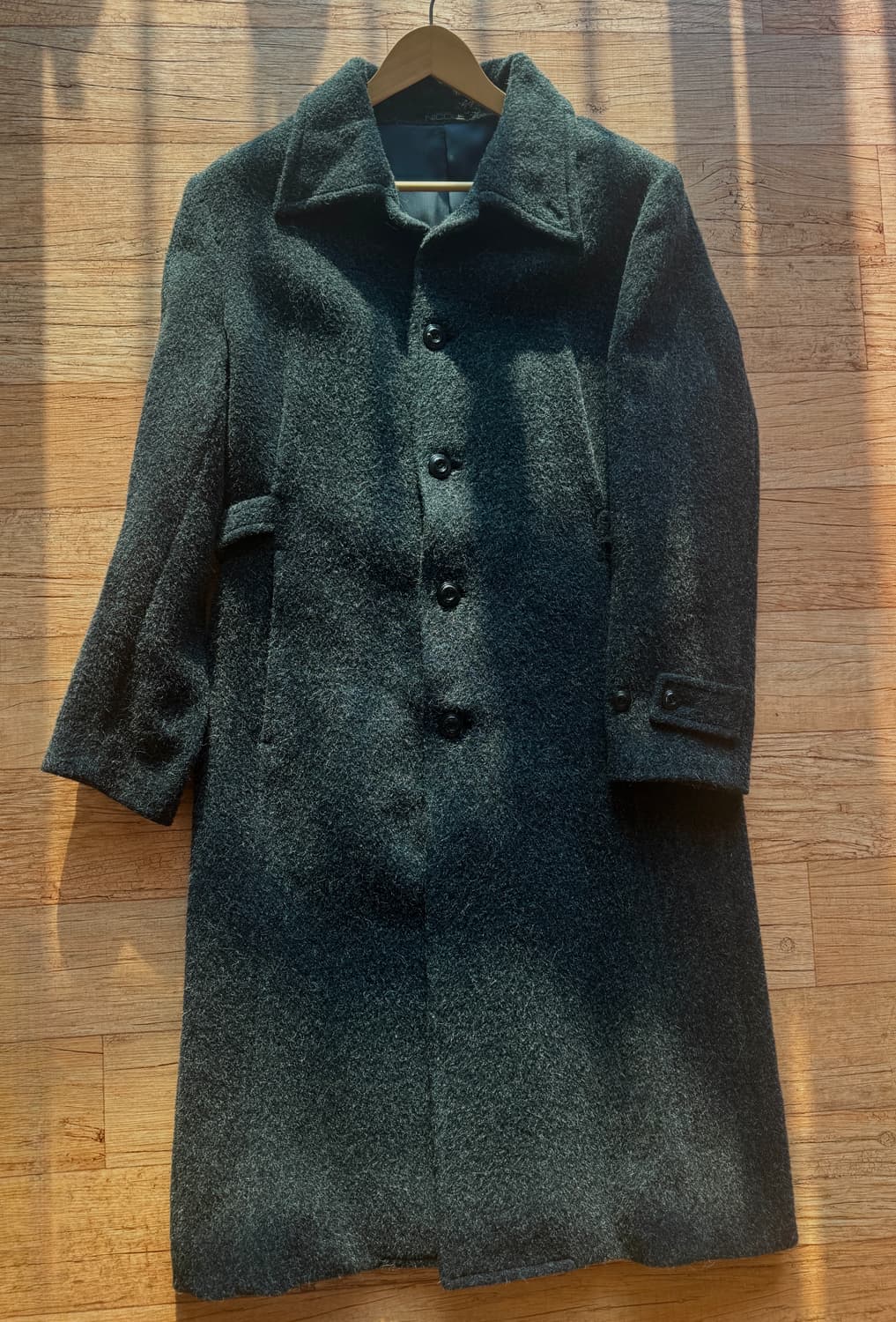 일본 무슈 니콜 by 코바야시 유키오 울100% 싱글 롱 코트/48  상품이미지1