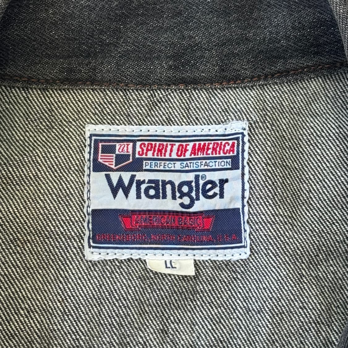 랭글러 90s 재팬 흑청 데님 자켓 XXL 상품이미지6