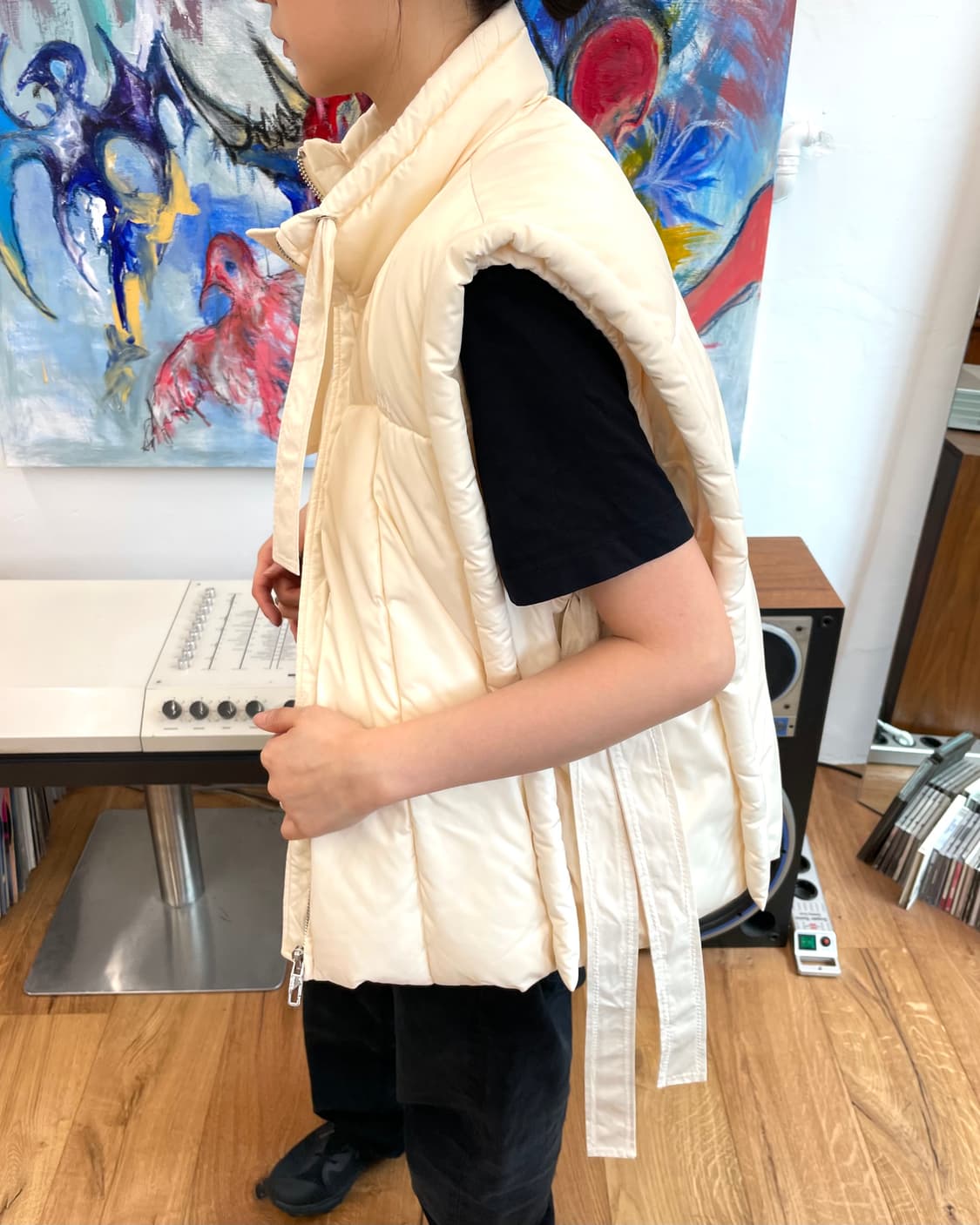 GANNI 가니 스트랩 다운 베스트 상품이미지1