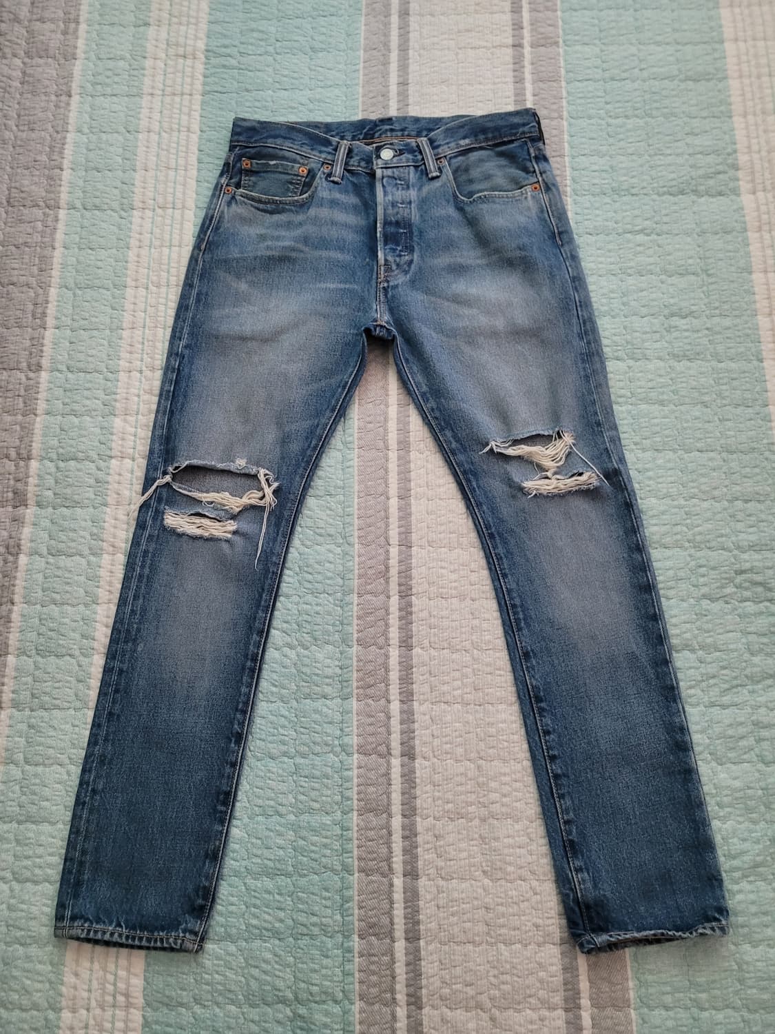 리바이스 501S. 디스디테일 중청워싱 스키니진. 31사이즈 상품이미지1