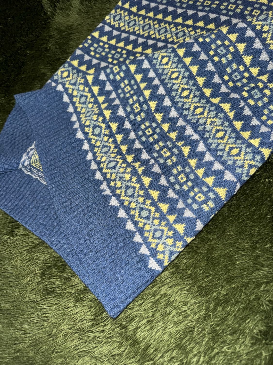 [M] Beams Plus 빔즈 플러스 페어 아일 코튼 린넨 니트 베스트 상품이미지5