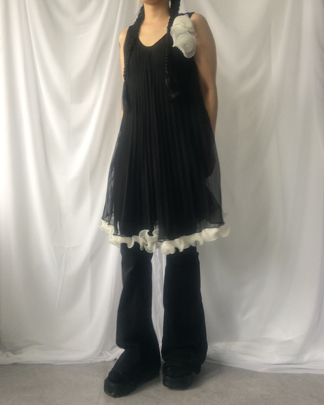 Corsage point sleeveless one piece 상품이미지8