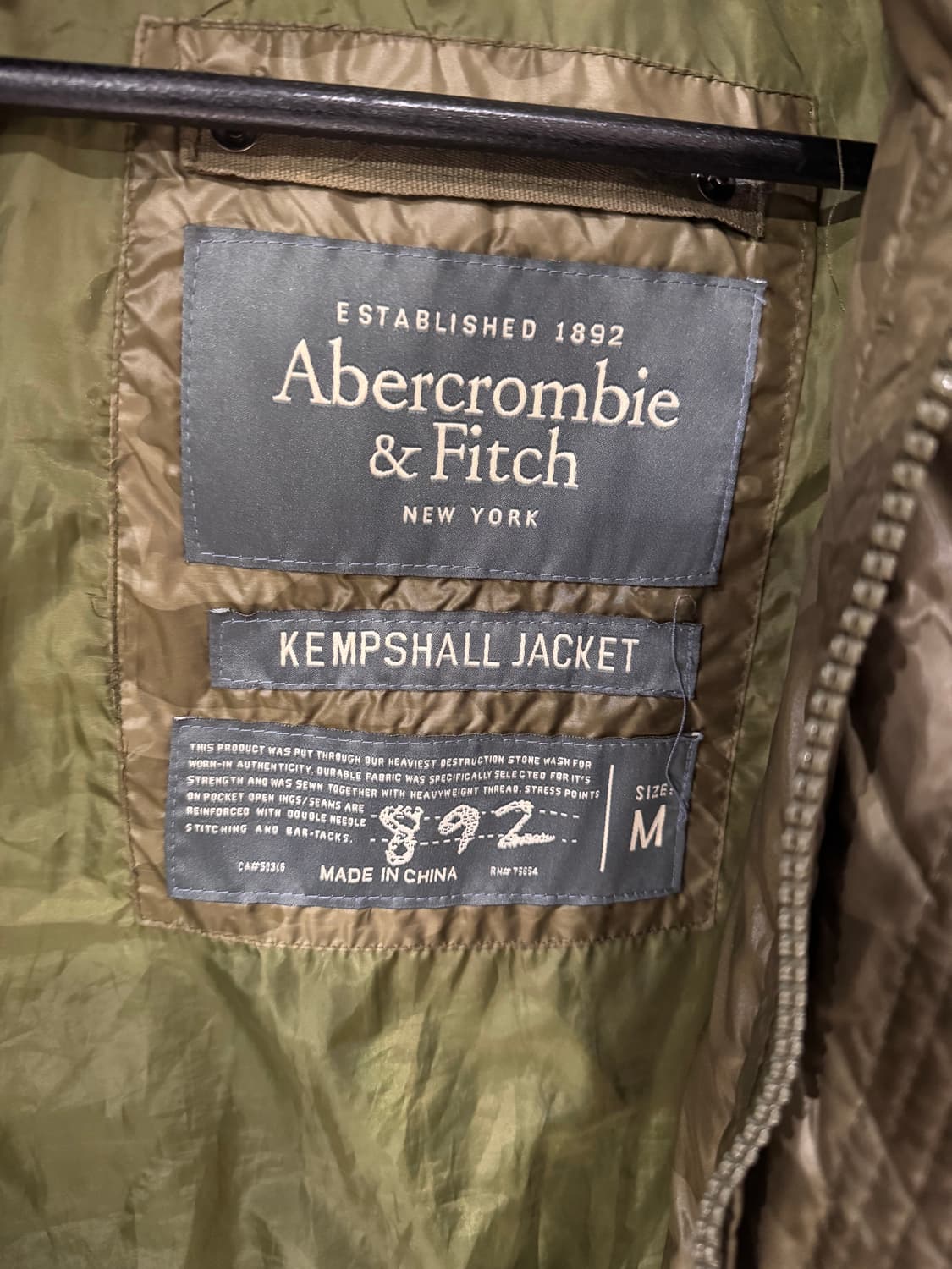 아베크롬비 카모플라쥬 다운 푸퍼자켓  상품이미지5