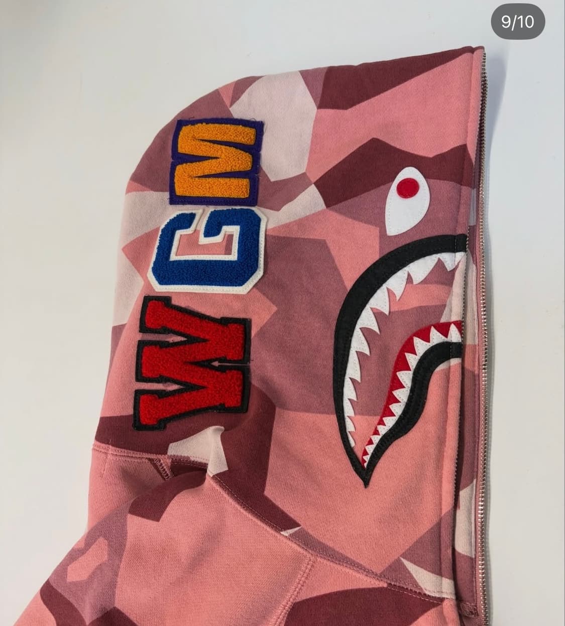 베이프 딸기우유 샤크 후드 상품이미지9