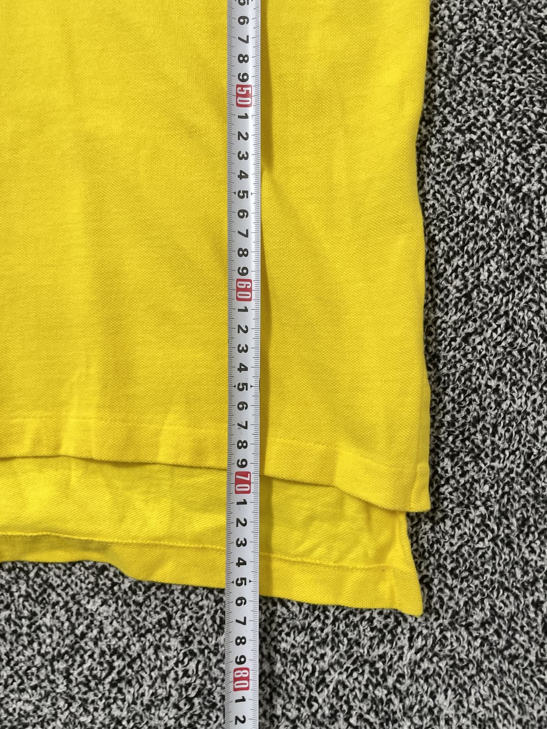 빈티지9. 폴로랄프로렌 스몰 포니 코튼 카라 반팔 티셔츠 피케티 옐로우 상품이미지6