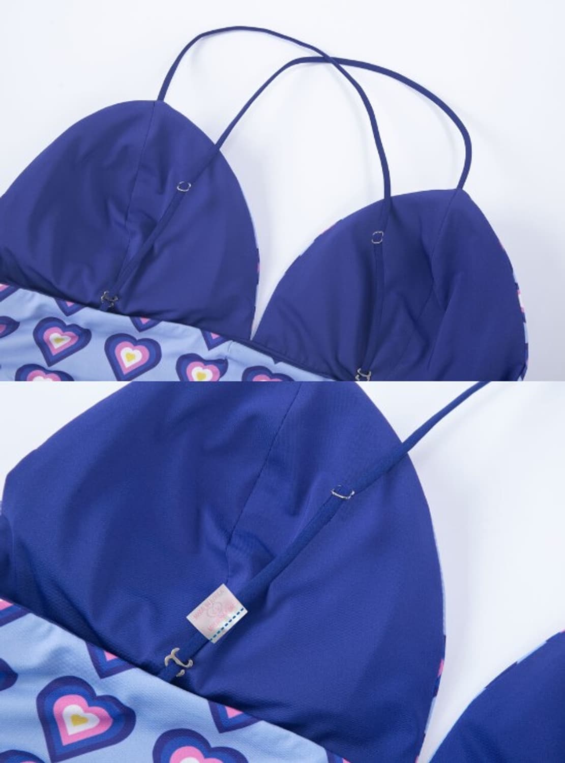 reversible bralette blue heart / navy 상품이미지3