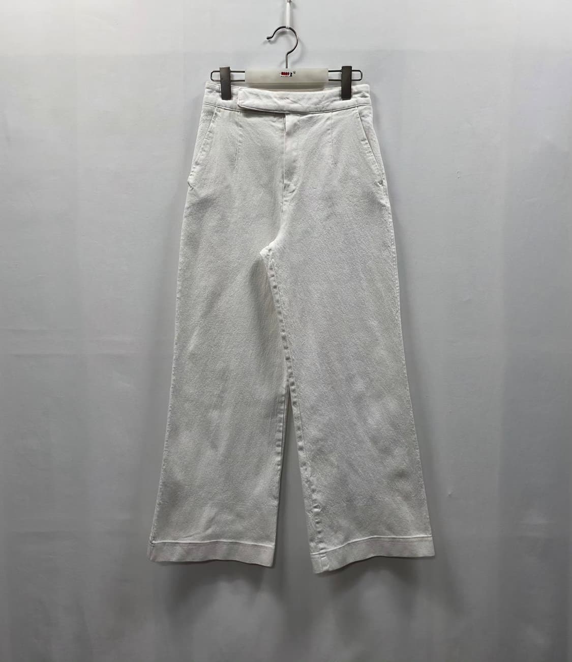 1169 BLOSSOM H COMPANY 화이트 와이드 코튼 팬츠 상품이미지1