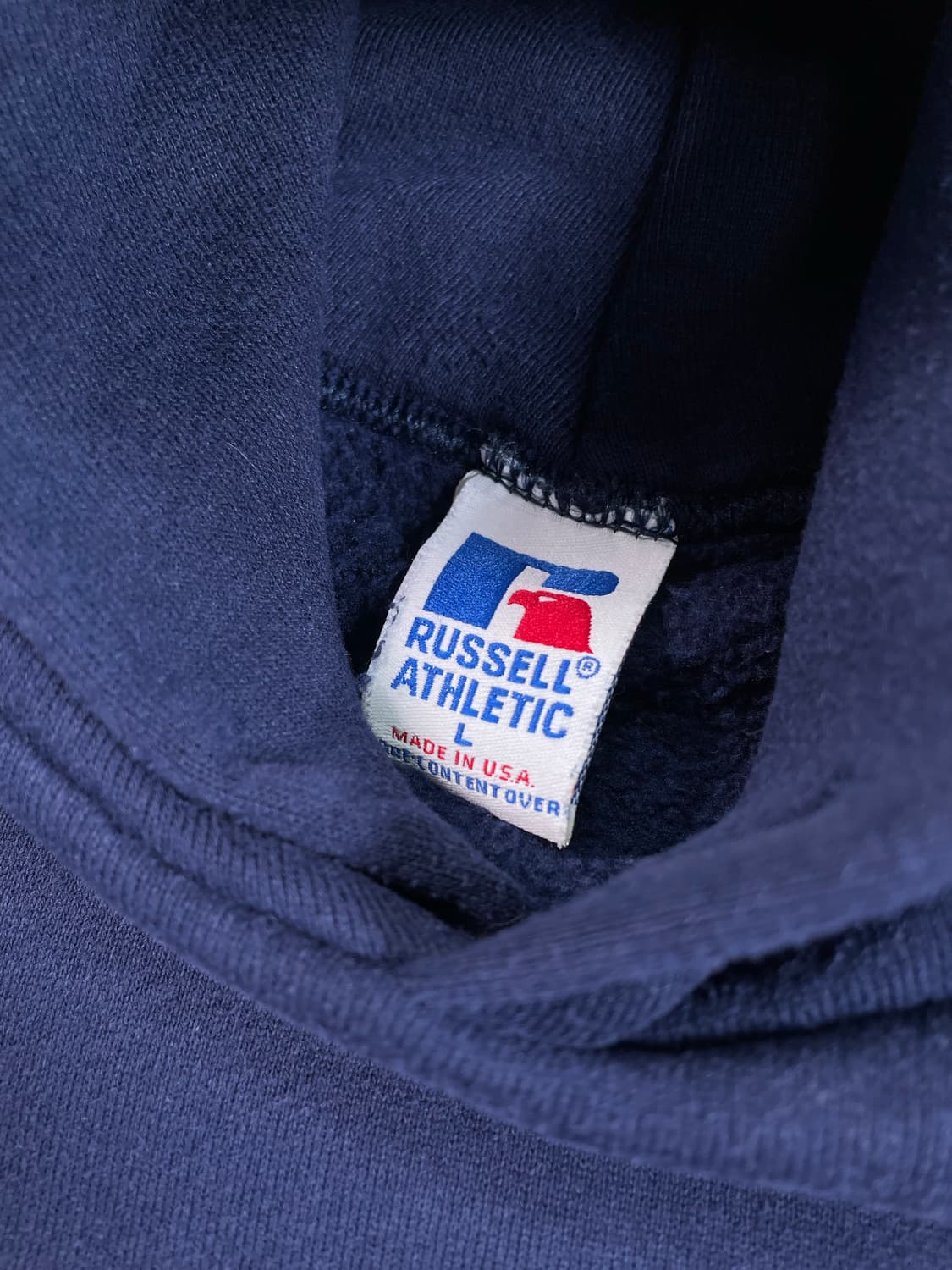 (가슴 57cm) 러셀 애슬레틱 플레인 후디 스웻셔츠 상품이미지3