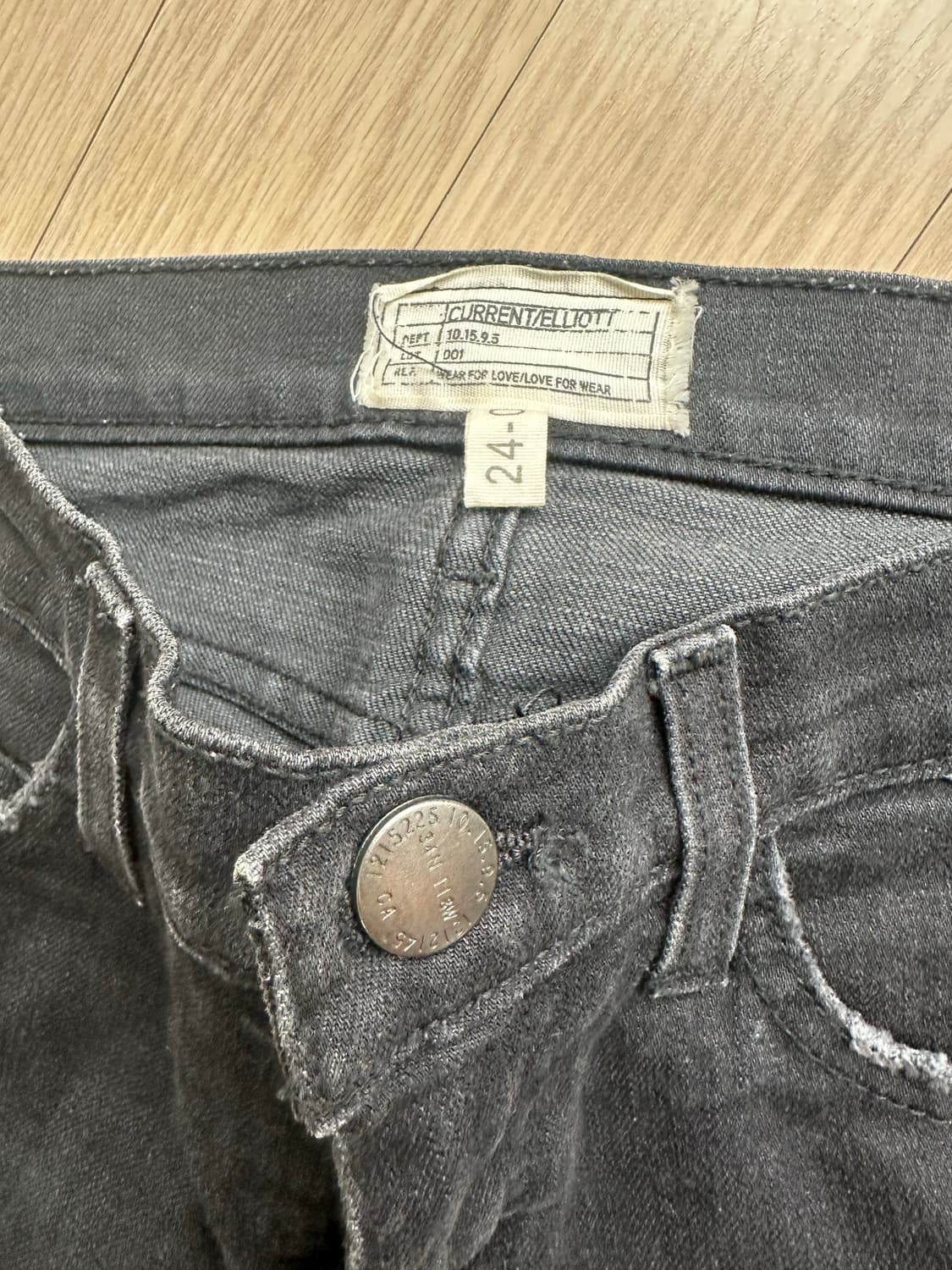 Current/Elliott 블랙 데님 24 커런트엘리엇 스키니진 청바지 상품이미지2