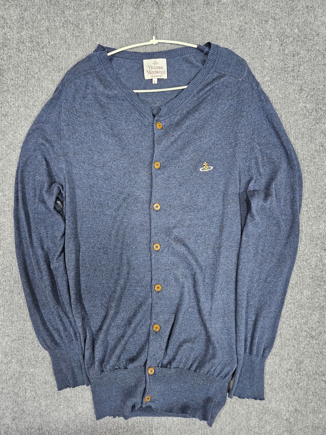 비비안 웨스트우드 남색 가디건 L(급처) 상품이미지1